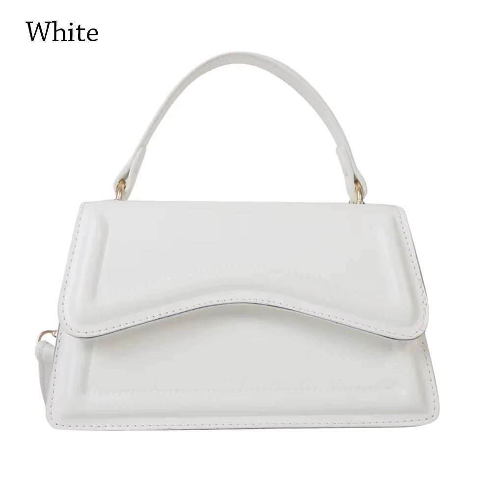 New Fashion Sling Shoulder Bag Trend PU Leather Messenger Handbags Solid Color Leisure Stylish Crossbody Bags for Women Girls